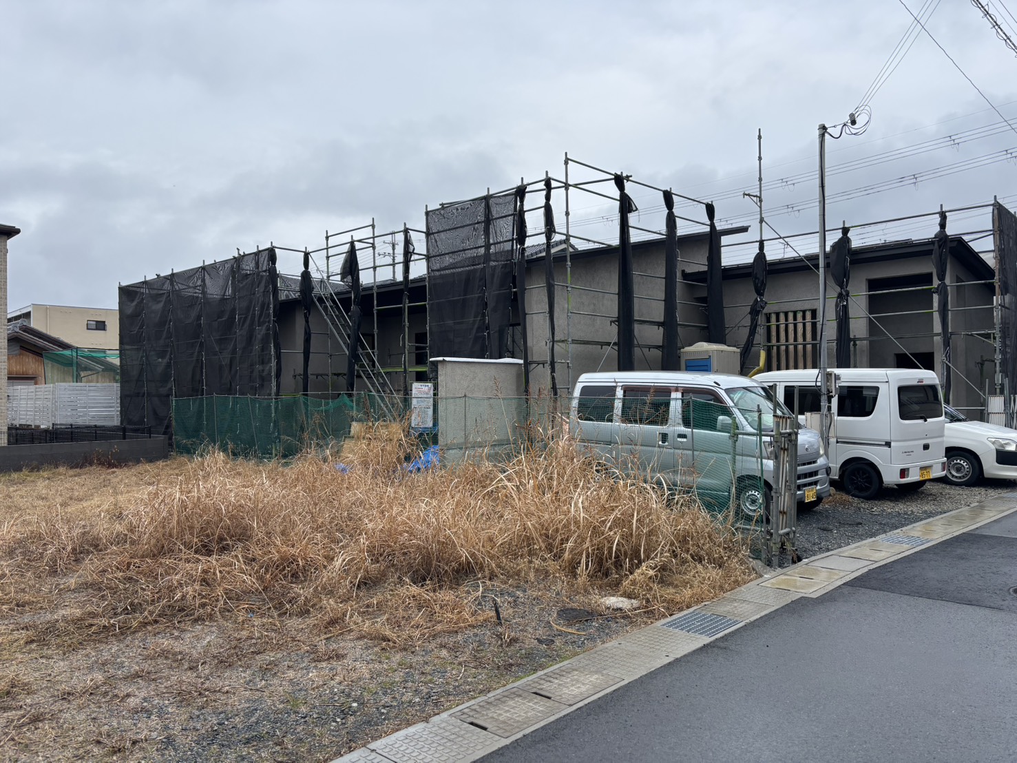 姫路市平屋の大工工事も終盤に入っています